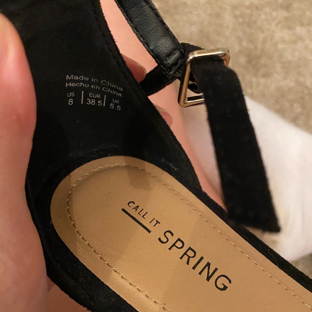 Suede black sandals - Picture 4 of 5